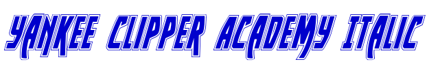 Yankee Clipper Academy Italic الخط